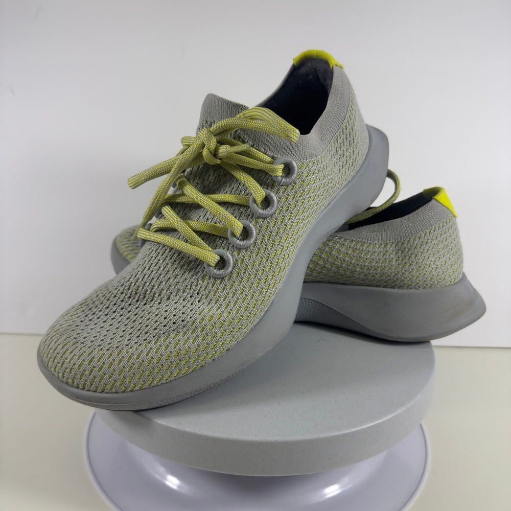 Allbirds TD M9 Sneakers Lace Up Running Athletic Shoes Gray Yellow US 9